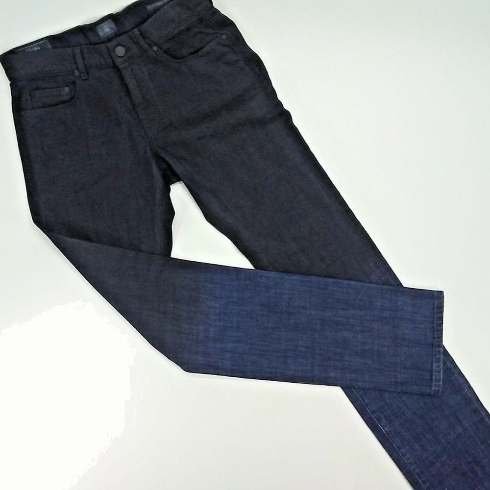 Z ZEGNA Jeans Narrow Fit Black Dipped Size 32 x 34